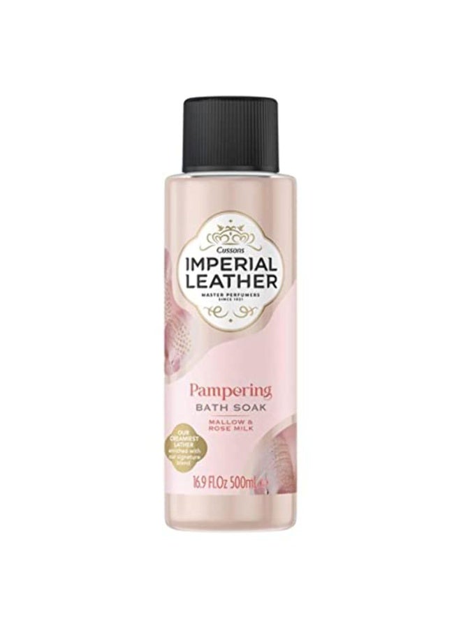 Imperial Leather Pampering Bath Soak Mallow & Rose Milk - 500ml - Image 1