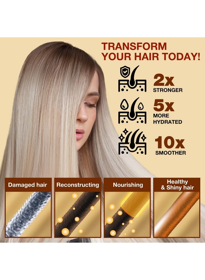 KINPUR ORGANIC COSMETICS Hair Repair Mask with Collagen, Biotin, Argan Oil - Moisturizing Treatment for Dry, Damaged, Split Hair, Hair Loss, and Heat & Color Protection - Image 5