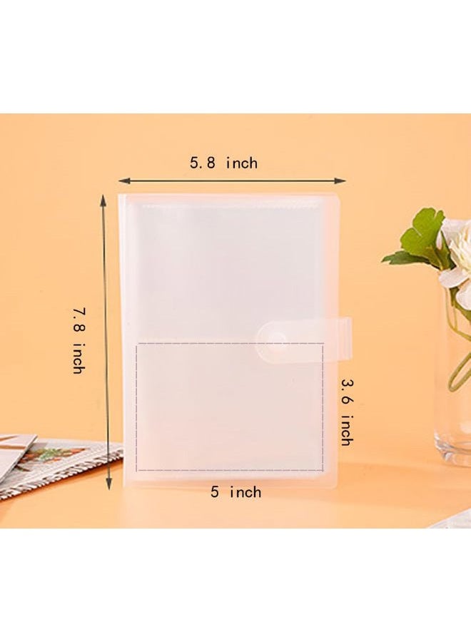 Croshuki 3 x 5 Index Card Holder Clear Plastic Organizer Case for Flashcard Notecard Holder, 40 Pages can Hold 160pcs Cards - Image 4