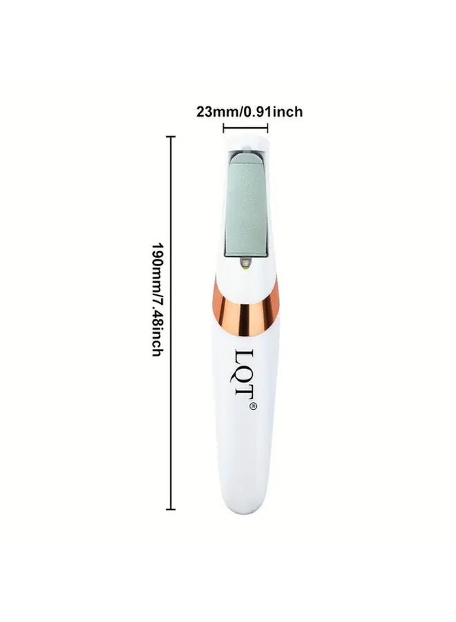 White Electric Foot Remover Dead Skin Shaver USB Painless Exfoliator For Thick Heels Hands Men Women - Image 4