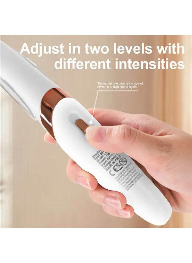 White Electric Foot Remover Dead Skin Shaver USB Painless Exfoliator For Thick Heels Hands Men Women - Image 5