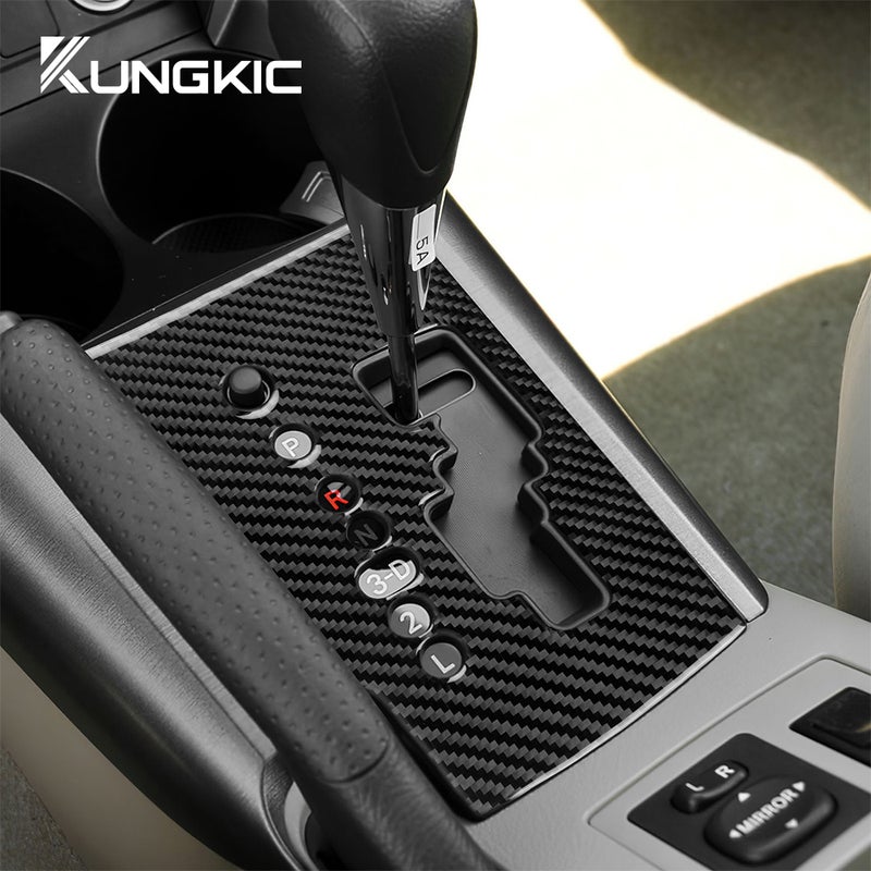 Real Soft Carbon Fiber Sticker For Toyota RAV4 2006 2007 2008 2009 2010 2011 2012 LHD Car Gear Shift Panel Interior Trim - Image 4