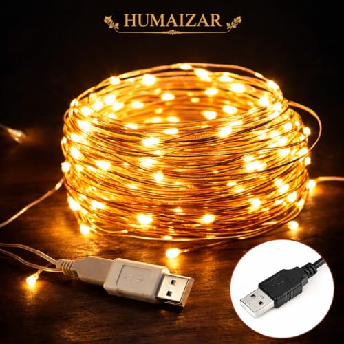 HUMAIZAR Multi Color USB LED String Lights – 5M 50 LEDs with Remote | Decorative Fairy Rice Lights for Festivals, Gifting & Room Decor Fairy String Lighting - Image 2