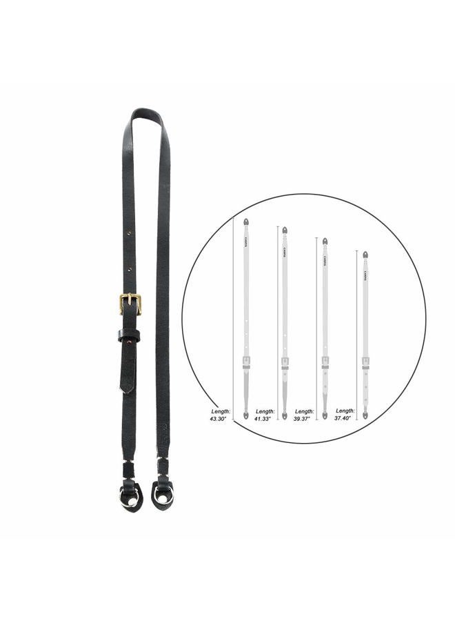 CANPIS CP006 Camera Shoulder Neck Strap Black with Four Stage Buckled Adjustable Length compatible with Canon Sony Fujifilm Olympus Leica Mirrorless Compact Cameras - Image 5