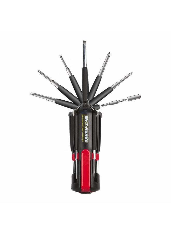 Apollo Tools Mr. 7-Hands, Patented, 8 in 1 Screwdrivers with Worklight - DT1019 - Image 1