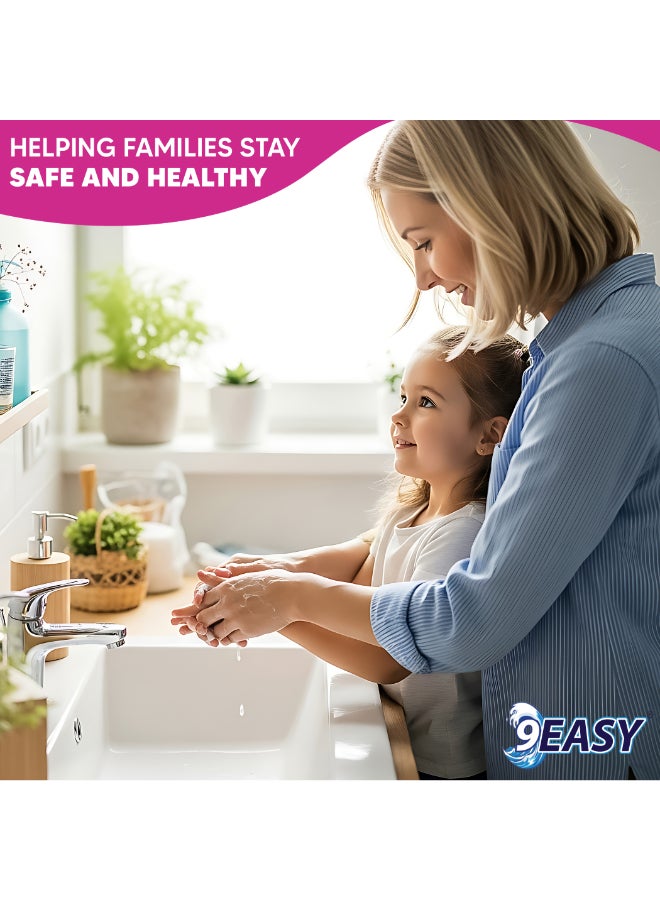 9EASY غسول يد مضاد للبكتيريا - برائحة الورد (5 لتر) - Image 3