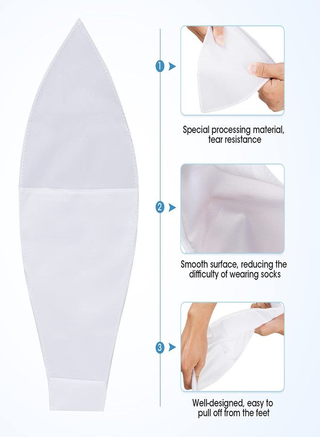 Jecery 10 Pieces Easy Slide Open Toe Compression Sock Aid Slip Stocking Applicator Open Toe Compression Stockings for Assist Putting on for Elderly, Disabled, Pregnant Women or Men - Image 3