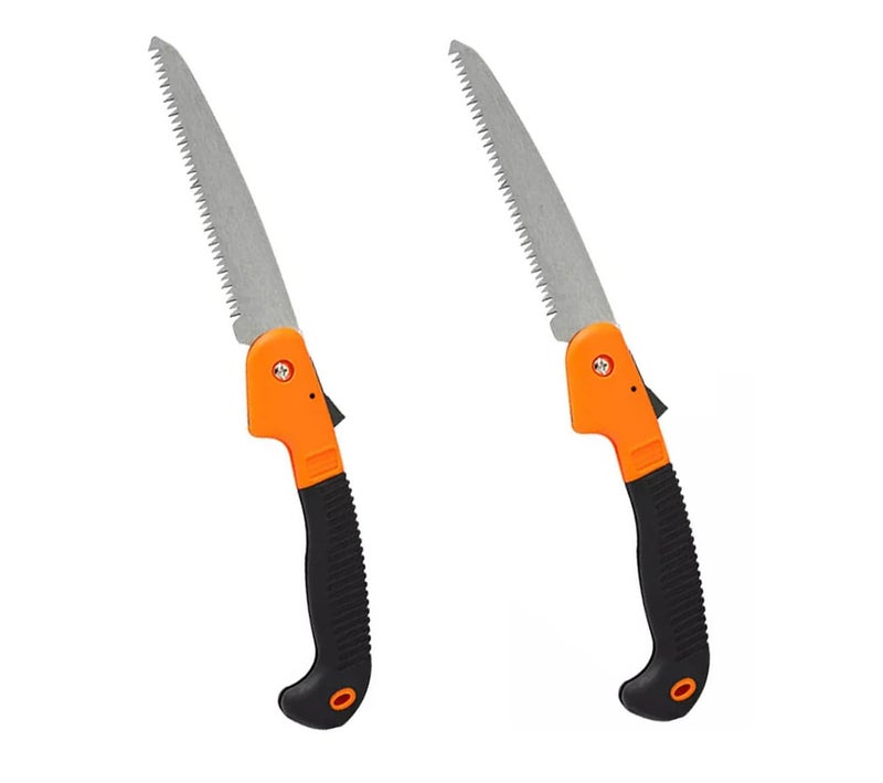 Whitecloud TRANSFORMING HOMES Whitecloud Folding Pruning Saw (Pack of 2) | Steel Garden Hand Saw for Tree Branch Cutting & Pruning | Portable Hand Tool (A006, Multicolor) - Image 1