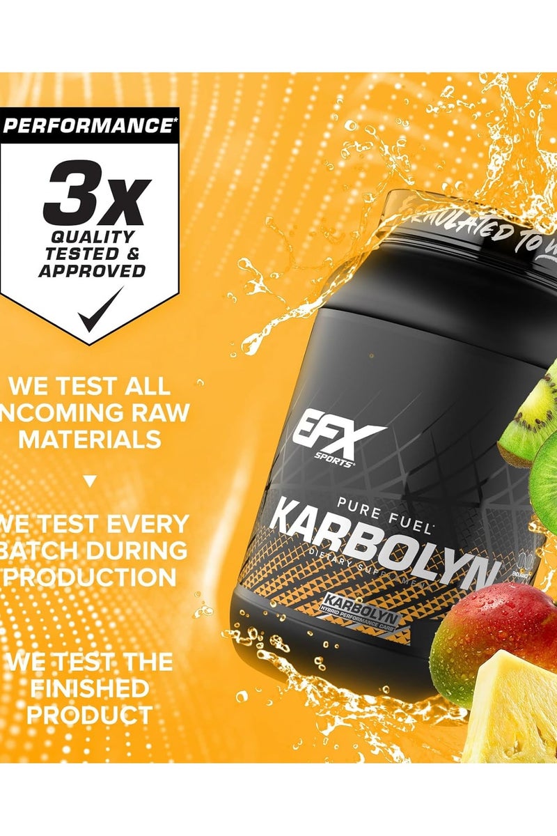 إي إف إكس سبورتس مكمل الكربوهيدرات كاربولِن - فواكه استوائية - (4 باوند) - Image 4