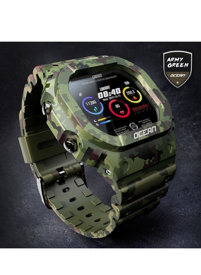 LOKMAT Smart Watch With Interchangeable Strap Men's Smart Watch to Answer Make Calls Heart Rate and Blood Pressure Monitor Fitness Waterproof - Image 2