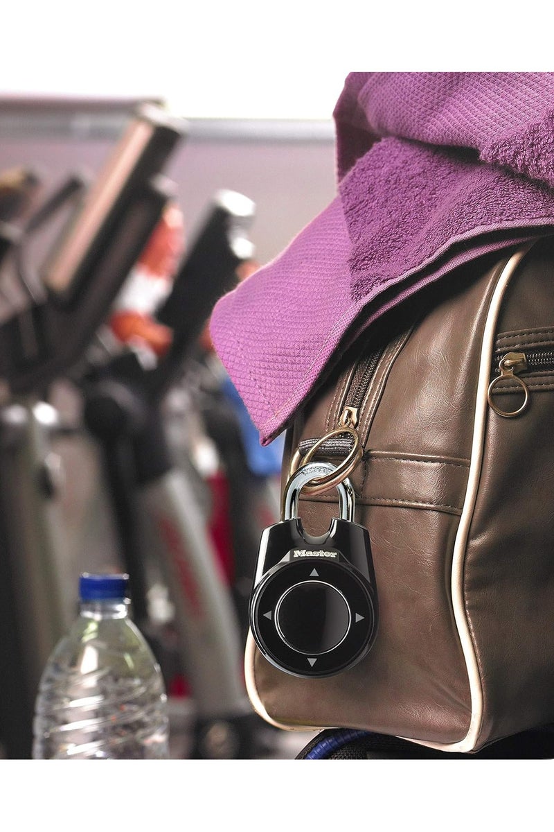 ماستر لوك قفل أمان من ماستر لوك، قفل برمز واحد، لقفل الخزنة والدواليب الخاصة، لون أسود، موديل 1500iEURDBLK - Image 2