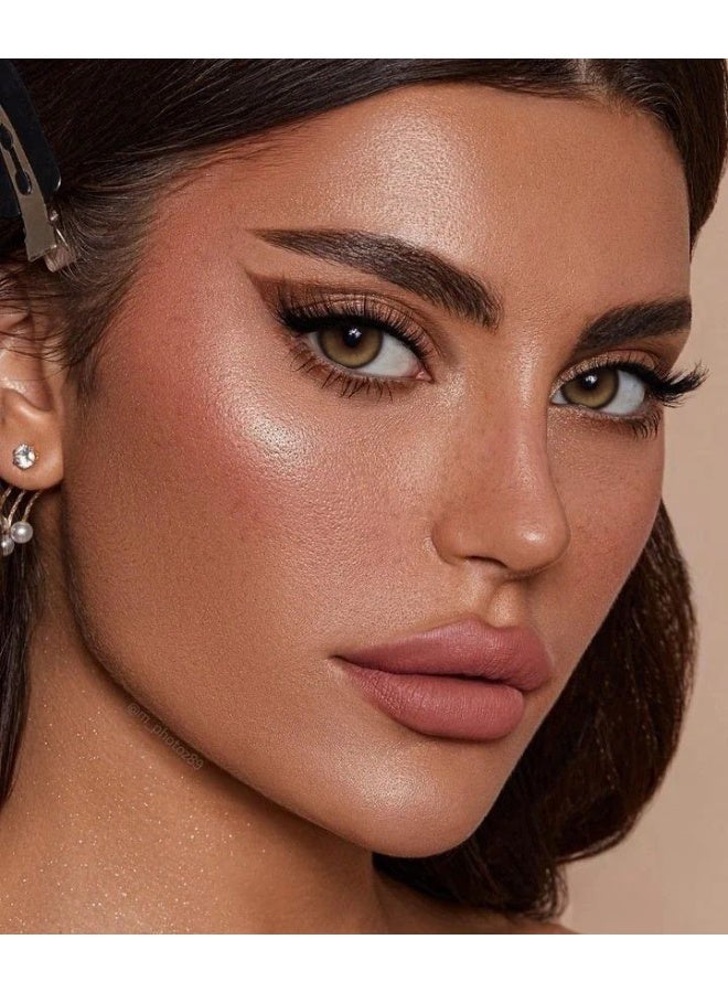 يواي عدسات لاصقة ملونة بنية UYAAI سنوية، عدسات تجميلية للجنسين، عدسات طبيعية وأنيقة، نسبة الماء 42% - Image 4