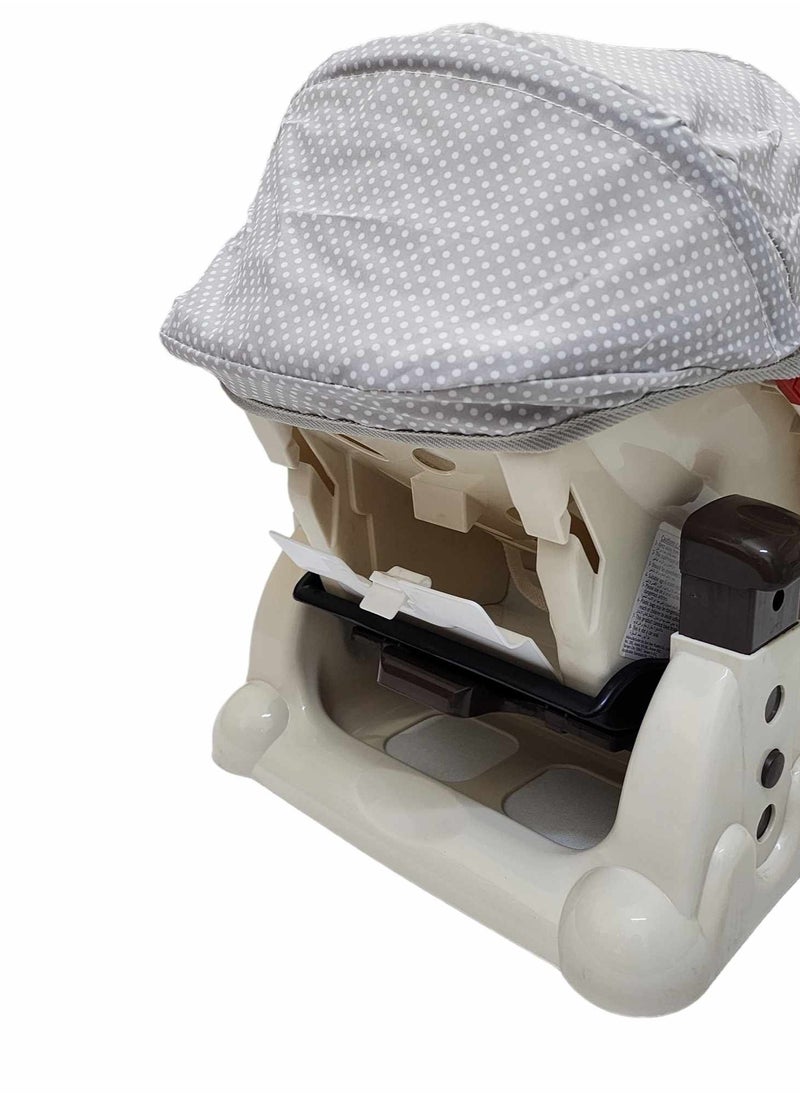 BABYCARA Baby Rocking Chair Adjustable 3 Different Heights Detachable Base with Net and Comfortable  - Image 4
