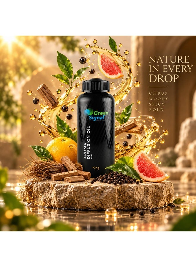 Green Signal King Fragrance Oil 500ml – Luxurious & Bold Scent for Diffusers & Humidifiers – Long-Lasting Concentrated Aroma - Image 3