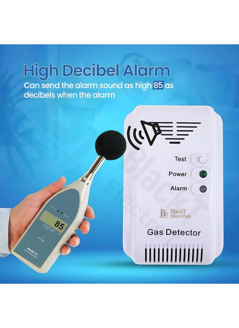 BlackT ElectroTech Blackt Electrotech LPGGas Detector Sensor Detection Alert System  - Image 4