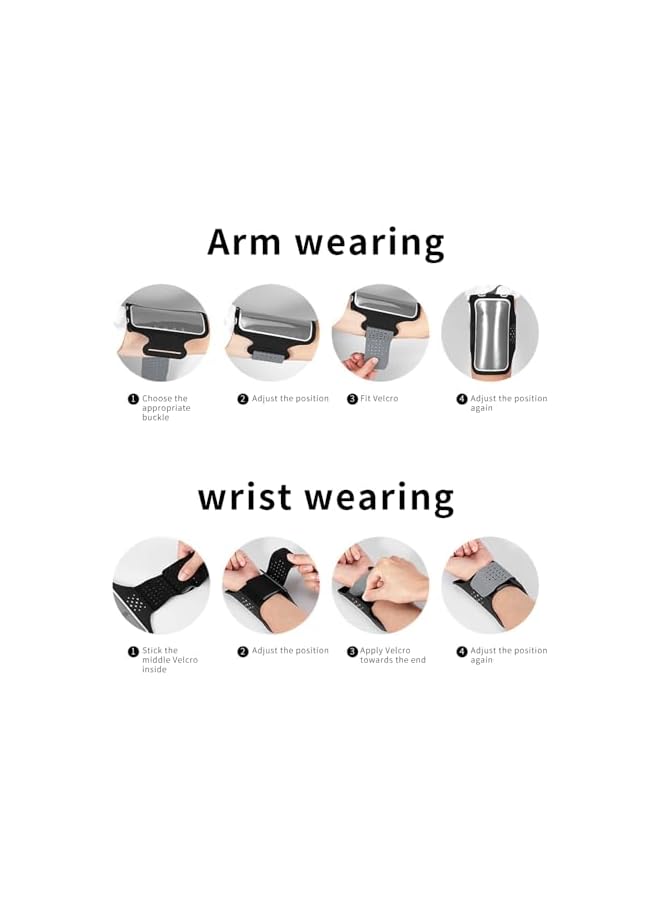 Green Tiger EWAN'S Waterproof Phone Armband Holder for Running, Adjustable Strap with Key Pocket, for iPhone Pro Max/12/13/14, Galaxy S20/S21, Note 20/21, for Gym, Walking, Workout, Exercise Gear for Men & Women - Image 5