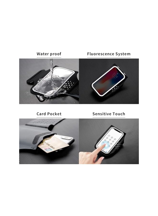 Green Tiger EWAN'S Waterproof Phone Armband Holder for Running, Adjustable Strap with Key Pocket, for iPhone Pro Max/12/13/14, Galaxy S20/S21, Note 20/21, for Gym, Walking, Workout, Exercise Gear for Men & Women - Image 3