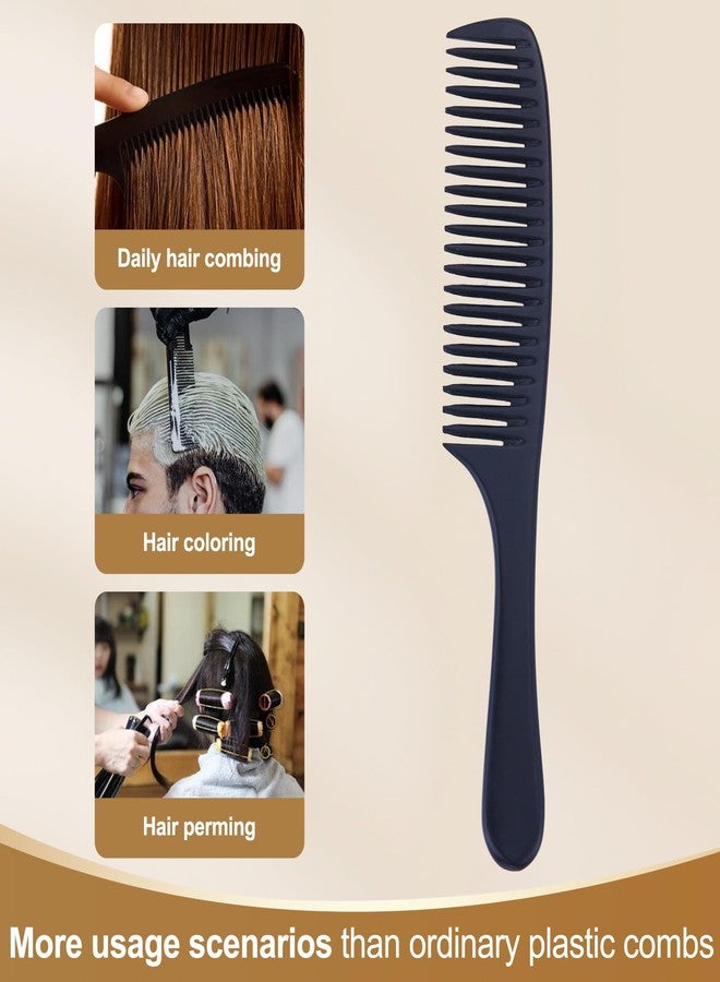 Perfehair مشط تفكيك الشعر واسع الأسنان من PERFEHAIR للنساء - كبير، سميك، متين من باكليت مضاد للكهرباء الساكنة للشعر المستقيم، الرطب، القصير، الرفيع - أسود، مشط احترافي لتفكيك الشعر - Image 5