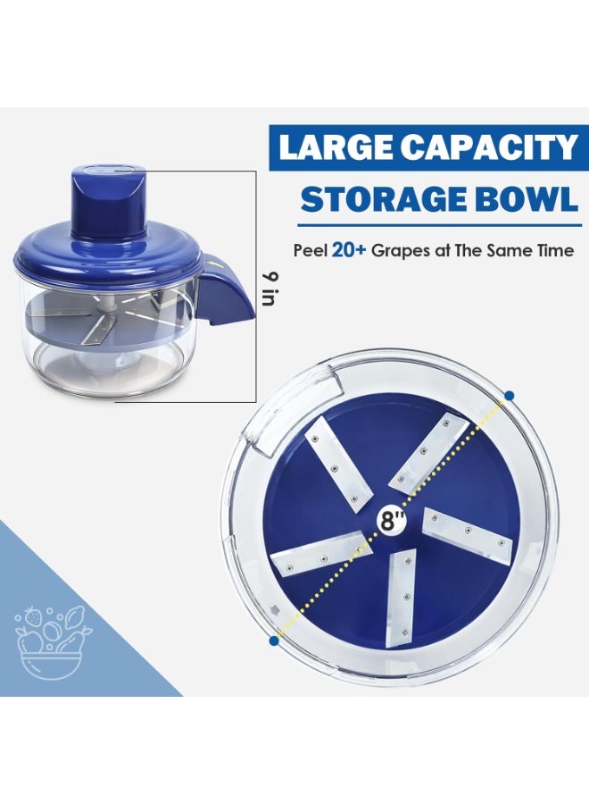 إي وورلد مقشر كهربائي للثوم والخضروات | مقشر أوتوماتيكي للفواكه والخضروات الصغيرة | سريع، قوي، سهل التنظيف وتصميم مدمج للمطبخ - Image 2