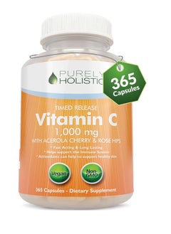 Purely Holistic Timed Release Vitamin C 1000mg 365Capsules  - Image 1