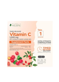 Purely Holistic Timed Release Vitamin C 1000mg 365Capsules  - Image 2