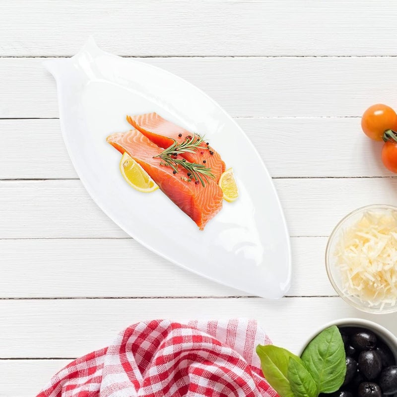 Fish Platter Food Trays Ceramic Fish Shaped Sushi Appetizer Salad Plate Fruit Cheese Dinner Serving Dish for Kitchen - Image 4