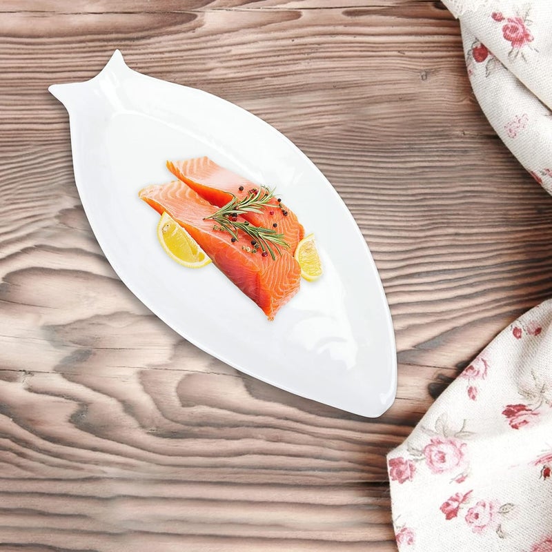 Fish Platter Food Trays Ceramic Fish Shaped Sushi Appetizer Salad Plate Fruit Cheese Dinner Serving Dish for Kitchen - Image 2
