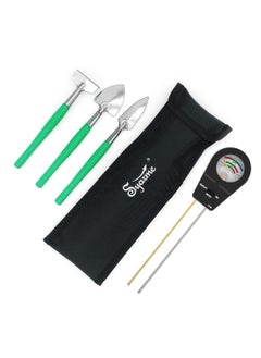Syarme Soil Tester, Plant Moisture Meter for Testing Soil Fertility, Moisture, PH, for Garden, Farm, Lawn, Potted Plants, etc., with 3 Mini Garden Tools and Storage Bag - Black  - Image 1