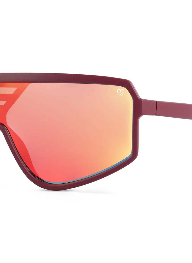 Woggles Uv-Protected Orange Sports Sunglasses