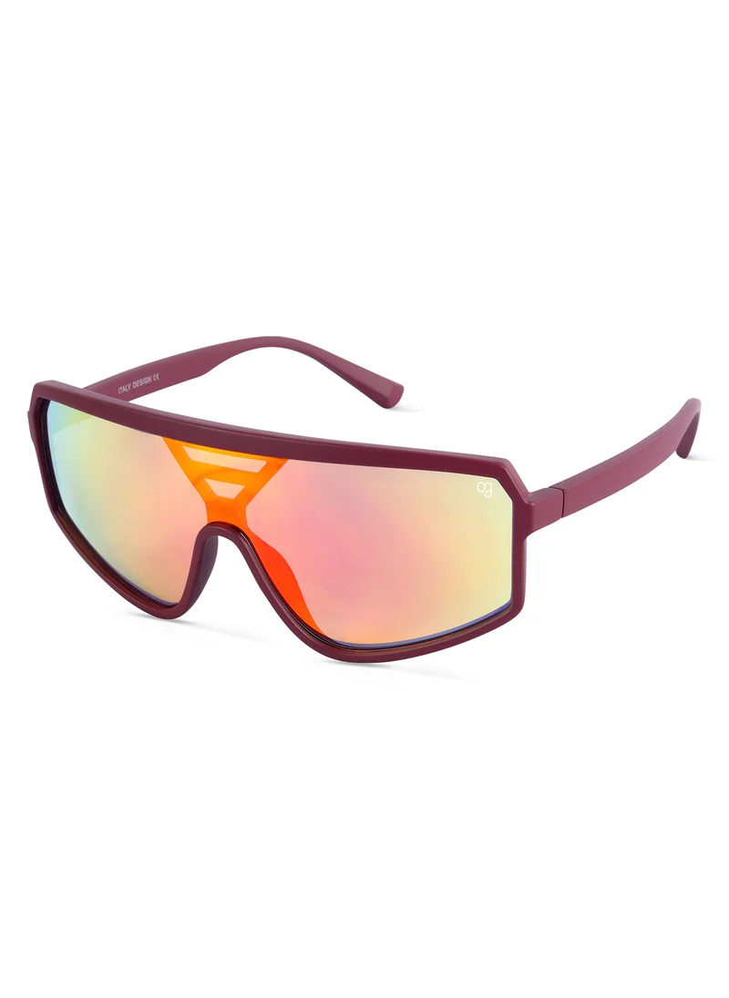 Woggles Uv-Protected Orange Sports Sunglasses
