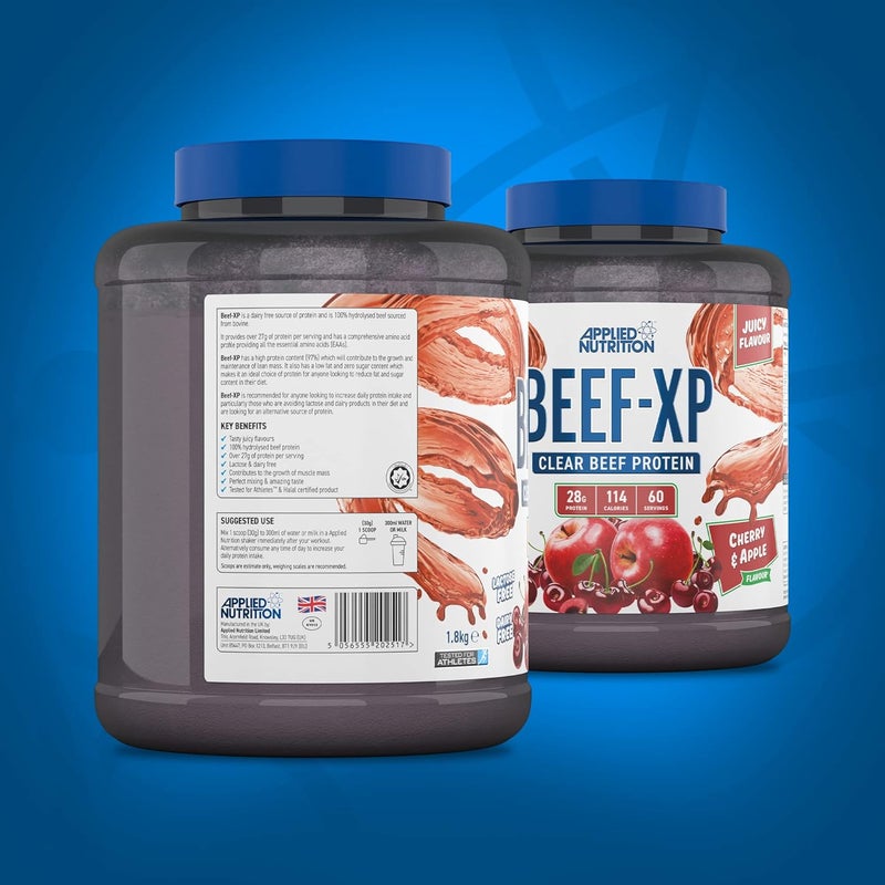Applied nutrition BEEF-XP CLEAR BEEF PROTEIN 1.8KG 60 SERVINGS cherry & apple