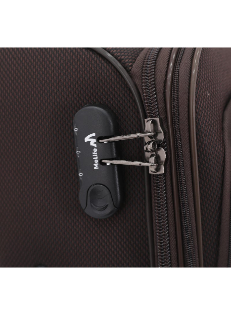 MELIFE 4 Piece Soft Luggage Set | 20", 24", 28", 32" | Lightweight Travel Trolley Bags | 360° Spinner Wheels - Image 5