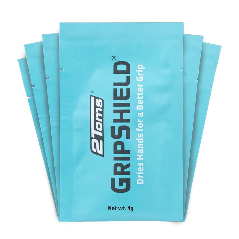 2Toms GripShield NonSticky Grip Enhancer Dry Grip Solution for Sweaty Hands Tennis Pickleball Golf Pole Dancing and Gaming 6 SingleUse Packets - Image 2