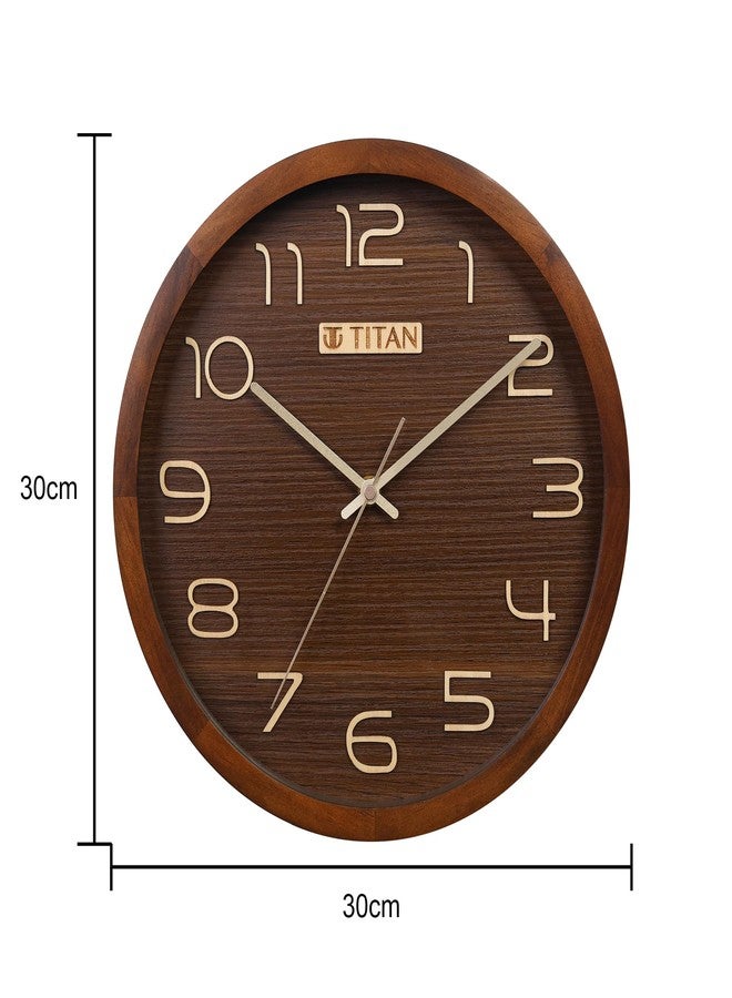 Titan Classic Wooden Wall Clock (30cm x 30cm) W0104WA01 - Image 3