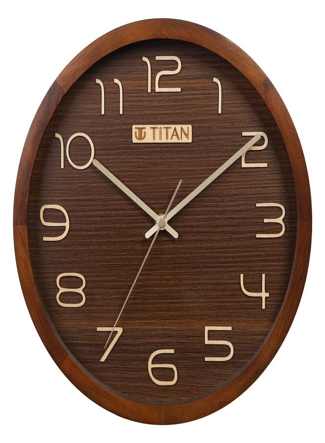 Titan Classic Wooden Wall Clock (30cm x 30cm) W0104WA01 - Image 1