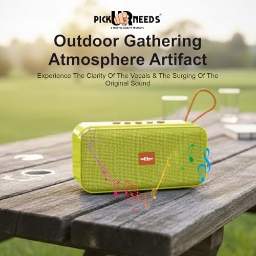Pick Ur Needs 10W Portable Wireless Mini Bluetooth Speaker | 1200mAh Battery | 4H Playtime | Type-C, USB & TF Card Support (Sky Blue) - Image 4