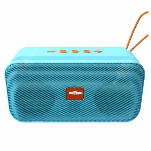 Pick Ur Needs 10W Portable Wireless Mini Bluetooth Speaker | 1200mAh Battery | 4H Playtime | Type-C, USB & TF Card Support (Sky Blue) - Image 1