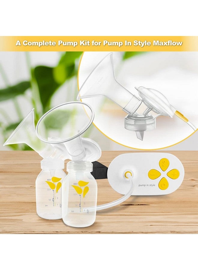 NENESUPPLY Pump Parts with 17mm Flanges Compatible with Medela Pump in Style Maxflow Breastpump and Personalfit Flex. Incl. Flange Membrane Connector Tubing Valve. Not Original Medela Pump Parts - Image 2