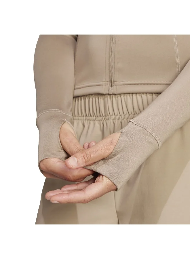 اديداس جاكيت رياضي نسائي بني