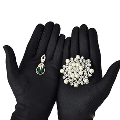 SWISSOFull Finger Microfiber Cleaning & Polishing Gloves – Soft Lint-Free Gloves for Watch Handling, Jewelry Care & Delicate Surface Protection Pack of 2 - Image 1