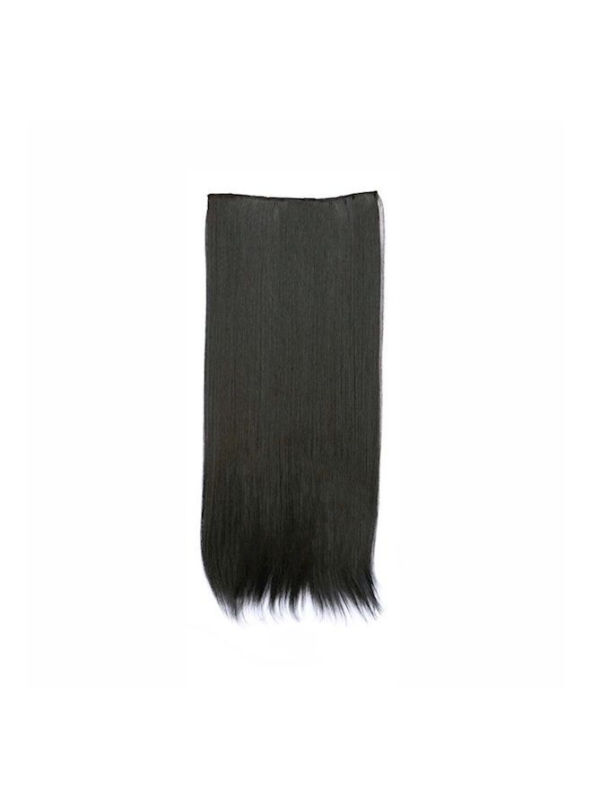 NIBEMINENT Long Straight Hair Extension Black
