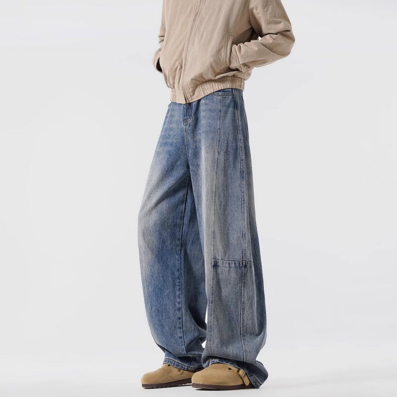 Unisex Classic Denim Jeans Loose Fit Daily Outdoor Wear - Image 5