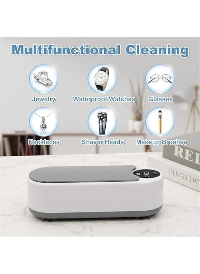 Generic Ultrasonic Jewelry Cleaner Machine, Portable Professional Sonic Jewelry Cleaner for Eye Glasses,Ring,Earring, Necklaces,Watch Strap,Makeup Brush,Gold,Ddiamond Ring  - Image 3