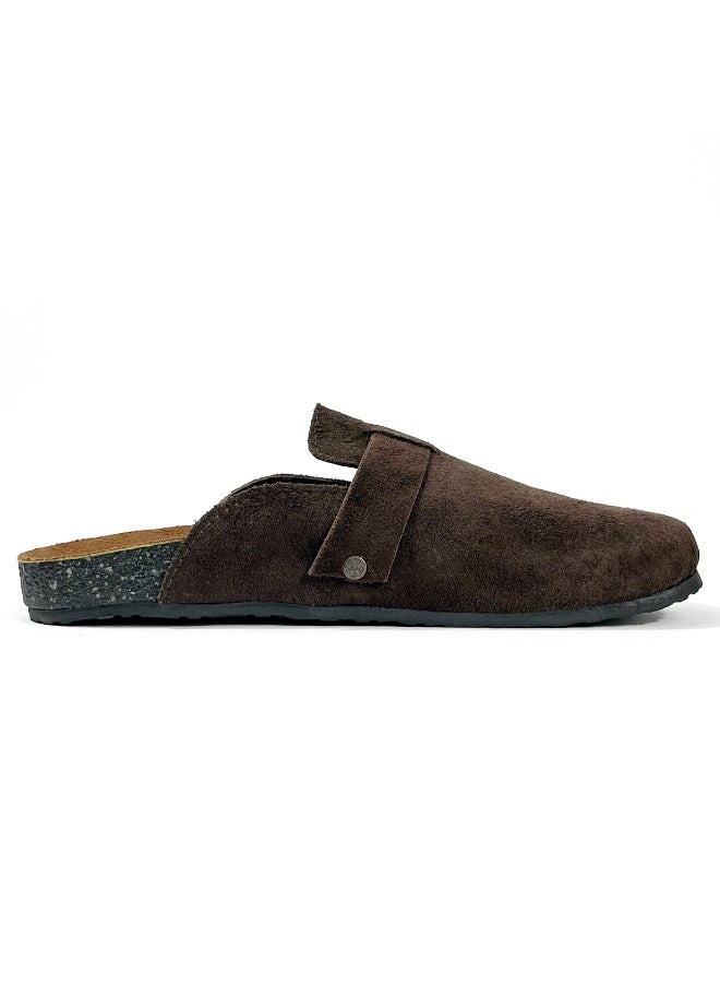 صابوه رجالي من الجلد المخملي سهل الارتداء مع حزام قابل للتعديل – حذاء مريح للمنزل أو الخارج MSAPPO - Image 3