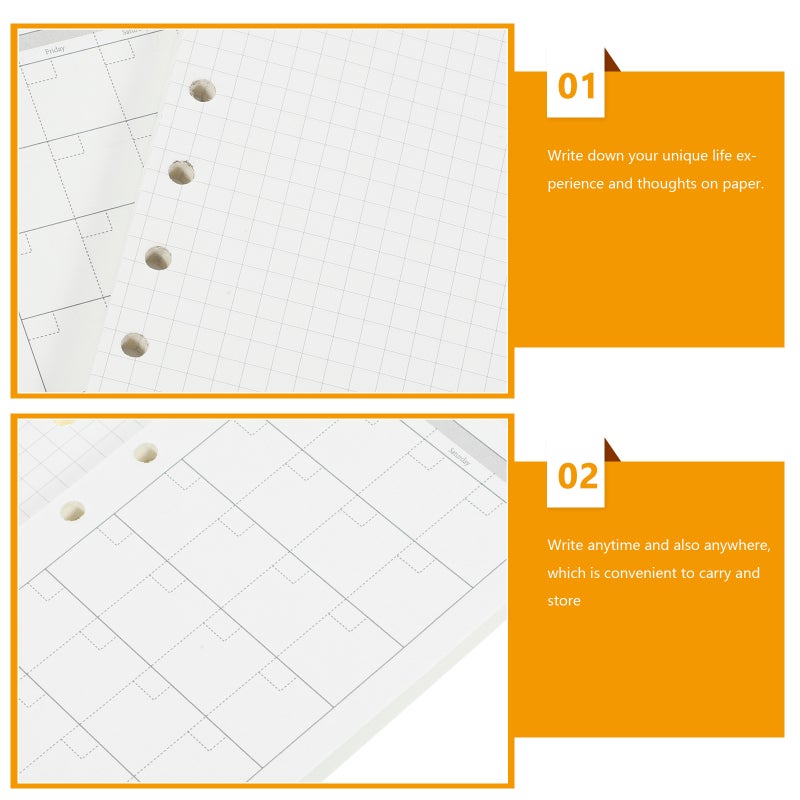 4pcs Mini Binder Paper Notebooks Notebooks Mini Binder Paper Scrapbooks - Image 4
