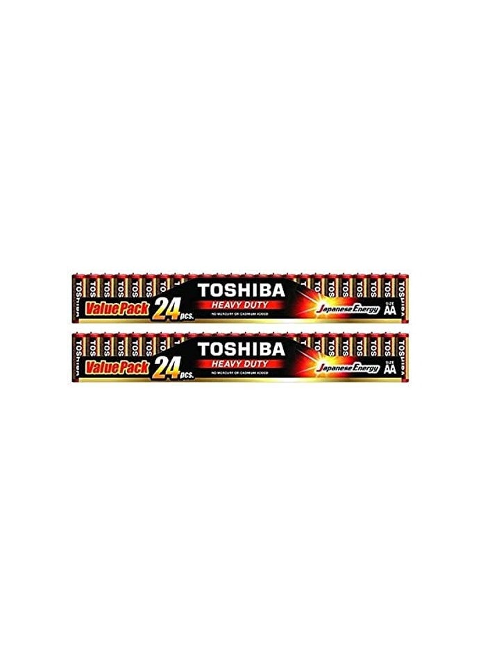 Toshiba - 24-Piece heavy Duty Japanese Energy AA Battery - Image 1