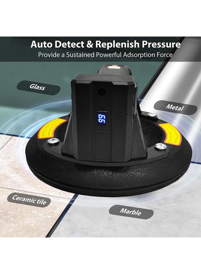 New Pattern Electric 8 Inch Vacuum Suction Cup 200kg Weighing Capacity Heavy Duty Lifter for Granite Tile Glass With Air Pump - Image 3