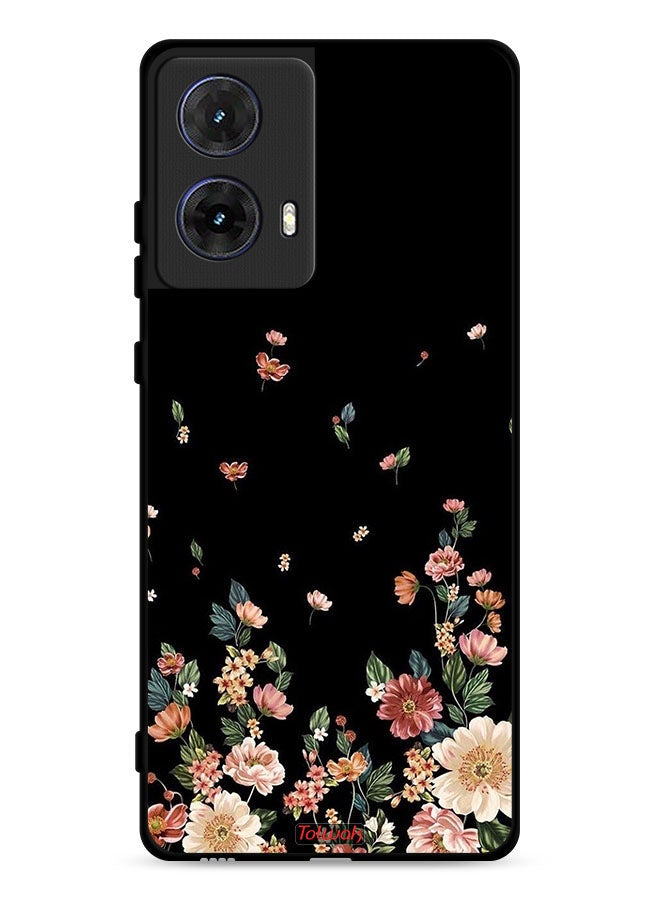 Tolwak Motorola Moto G85 5G Protective Case Cover Small Flowers In Bottom - Image 1