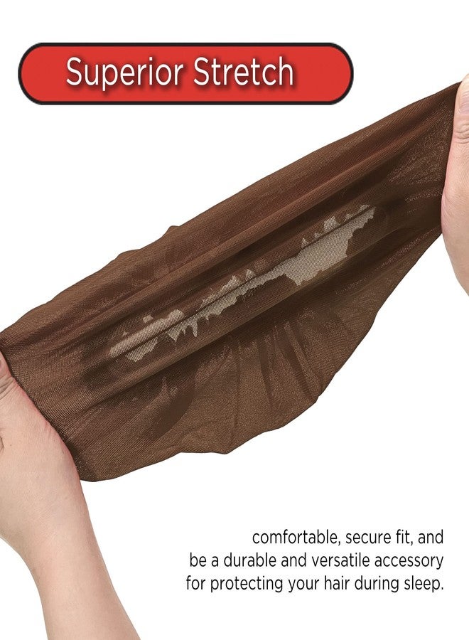 Donna قبعة ساتان للأطفال من دونا، غطاء نوم 3 قطع لغطاء الشعر ساتان ناعم للأطفال (أسود/أحمر/بني) - Image 3