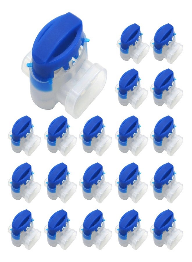 Multisland 20 Pcs Electrical IDC 314-box 3 Way Outdoor Boundary Wire Connector, Self-Stripping Moisture-Resistant Pigtail Connectors for Robotic Lawn Mowers, Irrigation Applications - Image 1